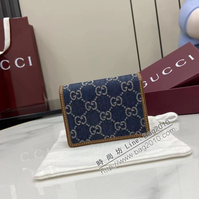 Gucci專櫃古馳最新款短夾錢包翻蓋短錢夾 jh2770型號：820692